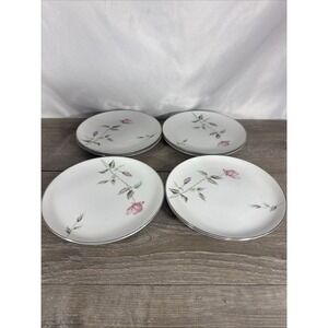 Vintage Style House & SangoChina Dawn Rose 7.5" Salad/Side Plates set of 8 Japan